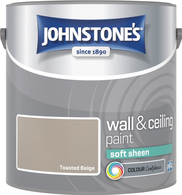 Johnstone's Wall & Ceiling Soft Sheen 2.5L Toasted Beige