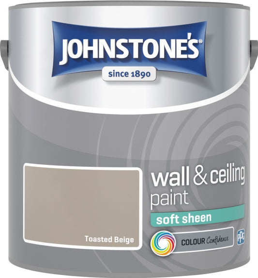 Johnstone's Wall & Ceiling Soft Sheen 2.5L Toasted Beige