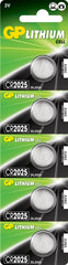 GP Lithium Button Cell Battery CR2025 Card 5