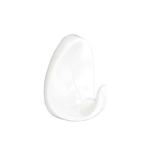 Securit Oval Self-Adhesive Hooks White (2) Large