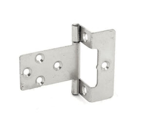 Securit Flush Hinges 5/8" Cranked Zinc Plated (Pair) 50mm