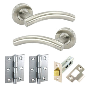 Securit Arc Latch Door Stainless Steel