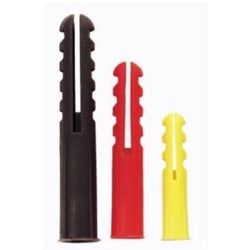 Rawlplug Plastic Expansion Plug Brown Pack 100