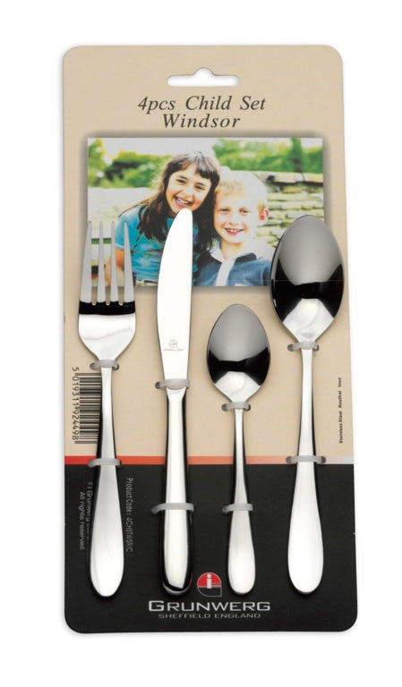 Windsor Childrens Set 4 Piece Stainless Steel