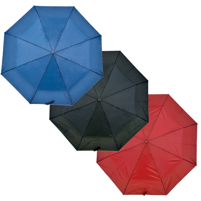 Drizzles Wood Handle Super Mini Umbrella Black, Navy, Burgundy