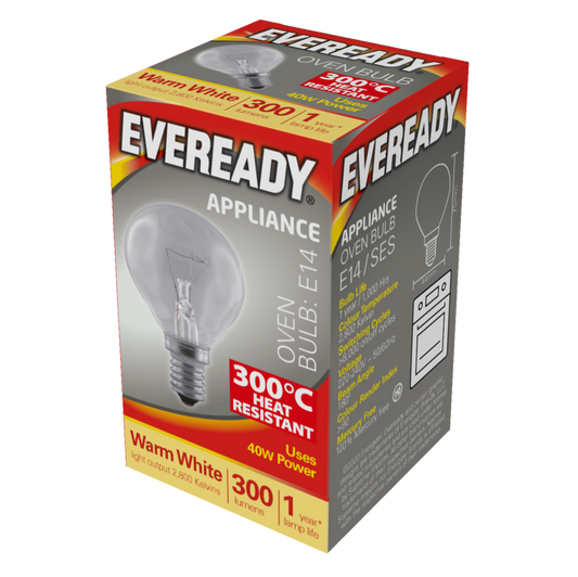 Eveready Oven Lamp Pack 10 40W SES