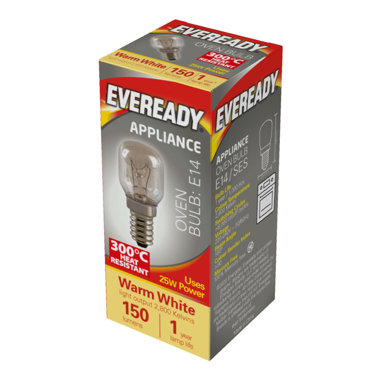 Eveready Oven Lamp 25W SES Pack 10