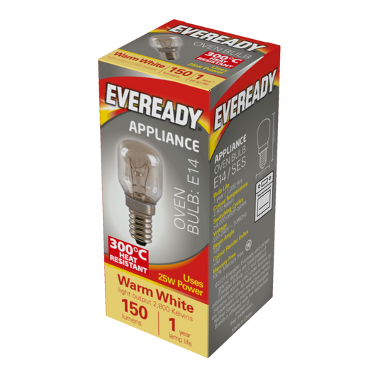 Eveready Oven Lamp 25W SES Pack 10
