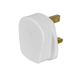 Securlec 3 Pin BS Plug White 13Amp 250V Display Box