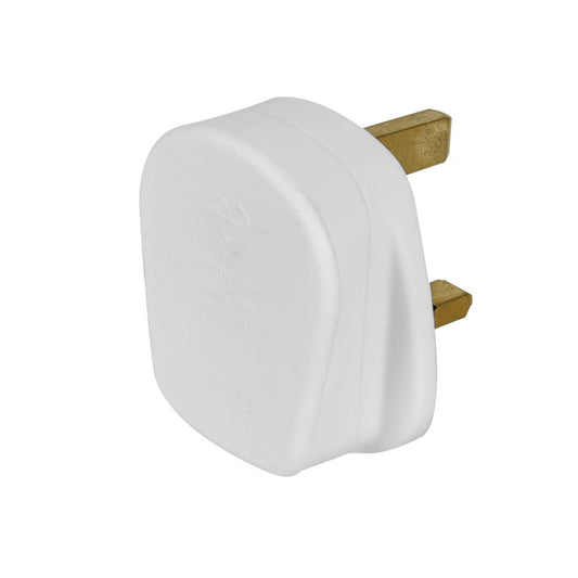 Securlec 3 Pin BS Plug White 13Amp 250V Display Box