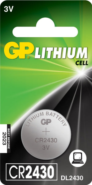 GP Lithium Button Cell Battery CR2430 Single