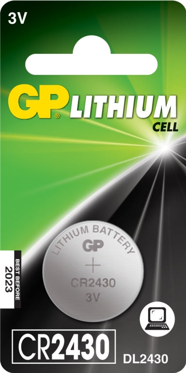 GP Lithium Button Cell Battery CR2430 Single