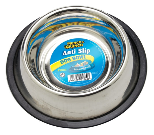 Munch & Crunch Anti Skid Dog Bowl 450ml