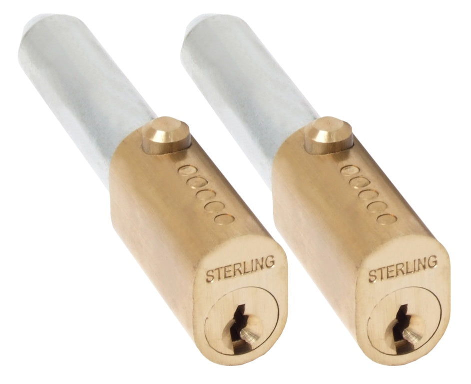 Sterling Bullet Lock Keyed Alike Pair Clam