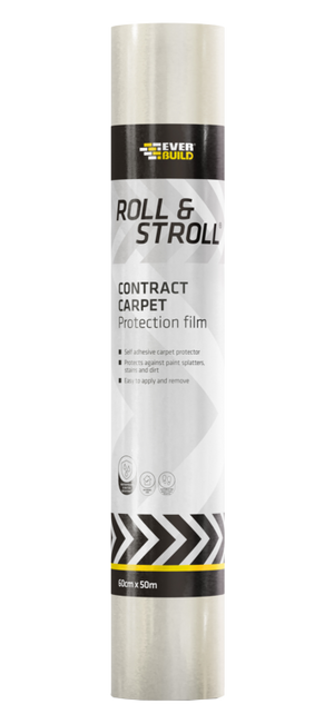 Everbuild Roll & Stroll Contract Carpet Protector Clear 60cm x 50m
