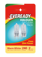 Eveready G9 Capsule Clear BL2 25W