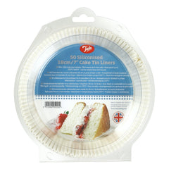 Tala Siliconised 18cm Cake Tin Liners