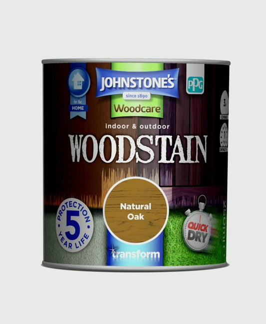 Johnstone's Indoor & Outdoor Woodstain 250ml Natural Oak