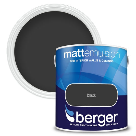 Berger Matt Emulsion 2.5L Black