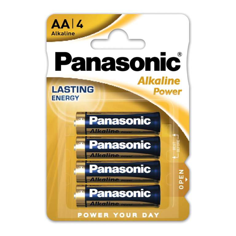 Panasonic Alkaline AA Pack 4