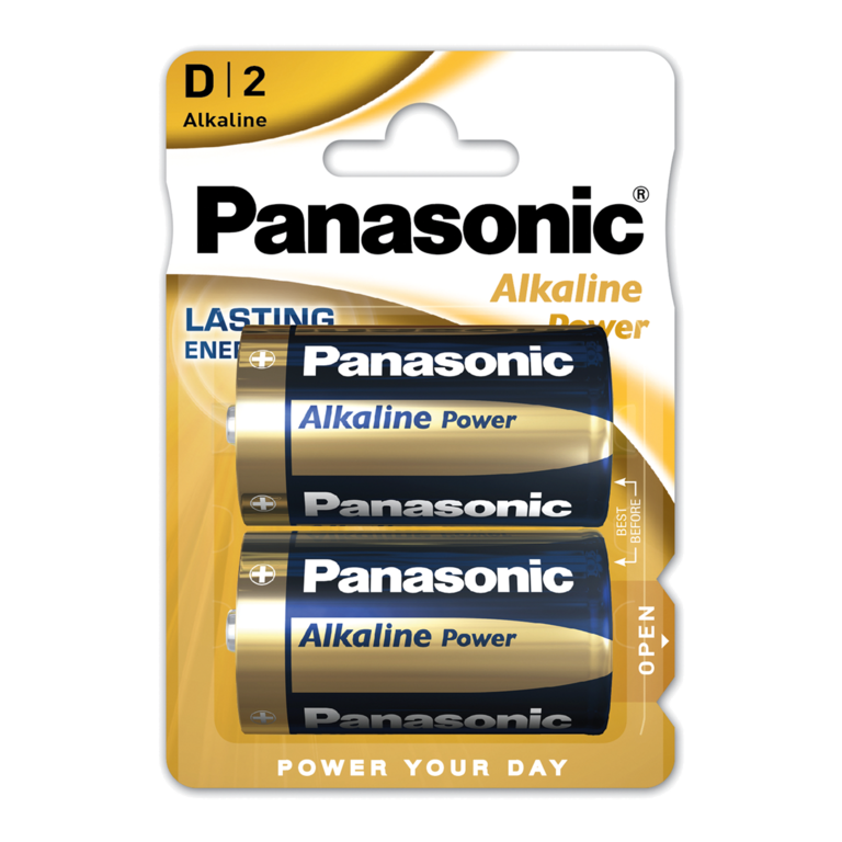 Panasonic Alkaline D Cell Card of 2