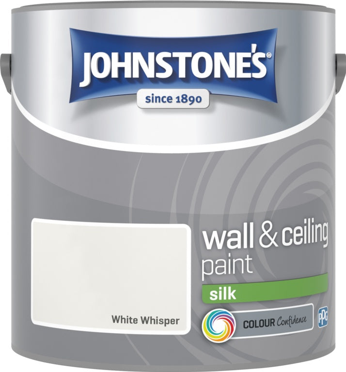 Johnstone's Wall & Ceiling Silk 2.5L White Whisper