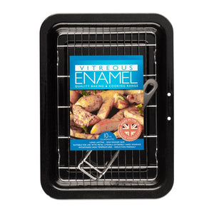 Pendeford Vitreous Enamel Bakeware Grill pan with Tray 28 x 23cm