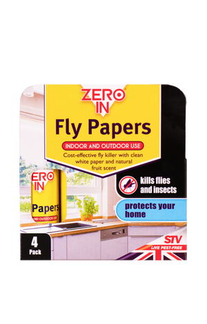 Zero In Fly Papers 4 Pack