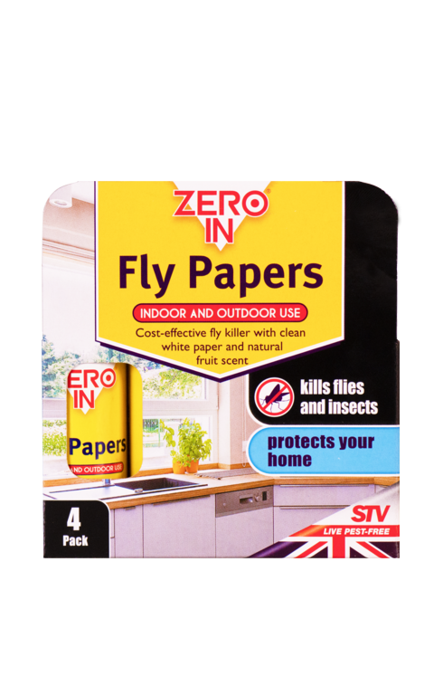 Zero In Fly Papers 4 Pack