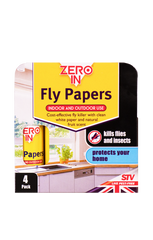Zero In Fly Papers 4 Pack