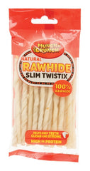 Munch & Crunch Natural Rawhide Twist Sticks 80g