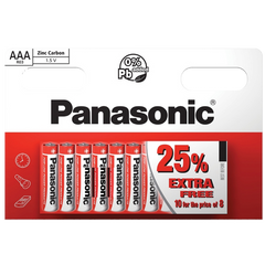 Panasonic Zinc AAA Batteries Pack 10
