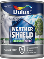 Dulux Weathershield Quick Dry Exterior Satin 750ml Oxford Blue