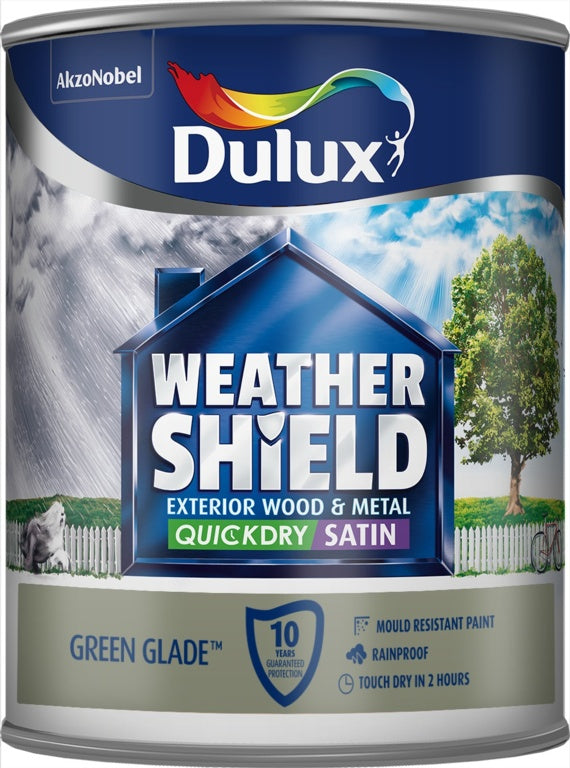 Dulux Weathershield Quick Dry Exterior Satin 750ml Oxford Blue