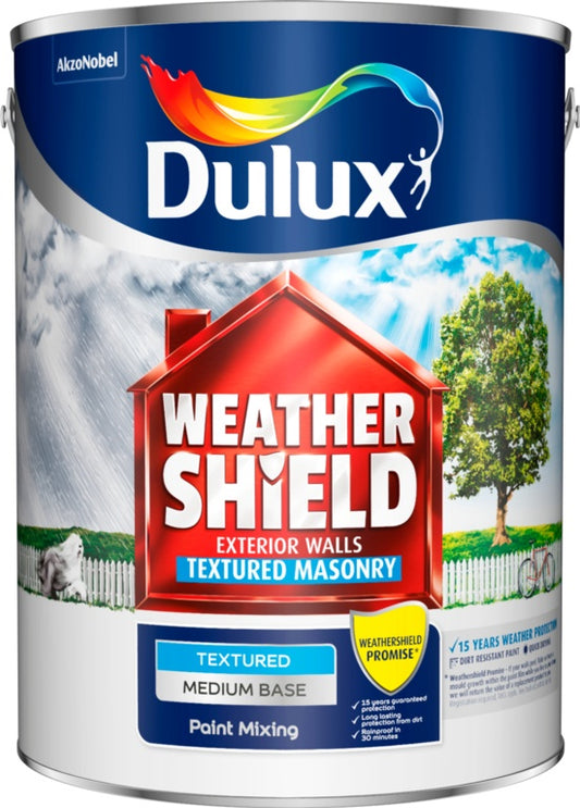 Dulux Colour Mixing Weathershield 5L Medium Smooth Base