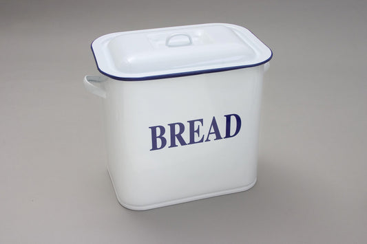 Falcon Oblong Bread Bin White 34cm