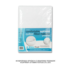 Comfortable Options Waterproof Mattress Protector Single