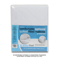 Comfortable Options Waterproof Mattress Protector King Size