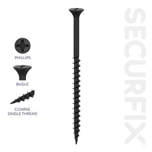 Securfix Collated Drywall Screws 7 x 1 ¼"-3.9 x 32mm | Pack of 1000