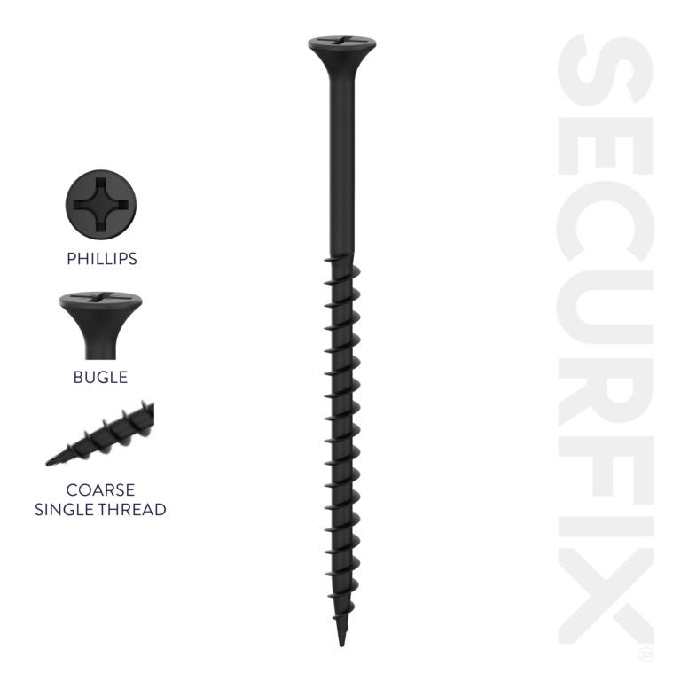 Securfix Collated Drywall Screws 7 x 1 ¼"-3.9 x 32mm | Pack of 1000