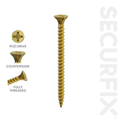 Securfix A2 Stainless Steel Multi-Purpose Screws 6 x 1 1/4"-3.5 x 30mm | Pack of 200