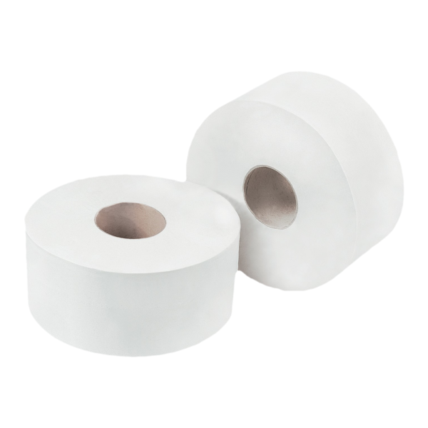 Concept 2 Ply Mini Jumbo Toilet Rolls Pack 12 150m x 9cm White