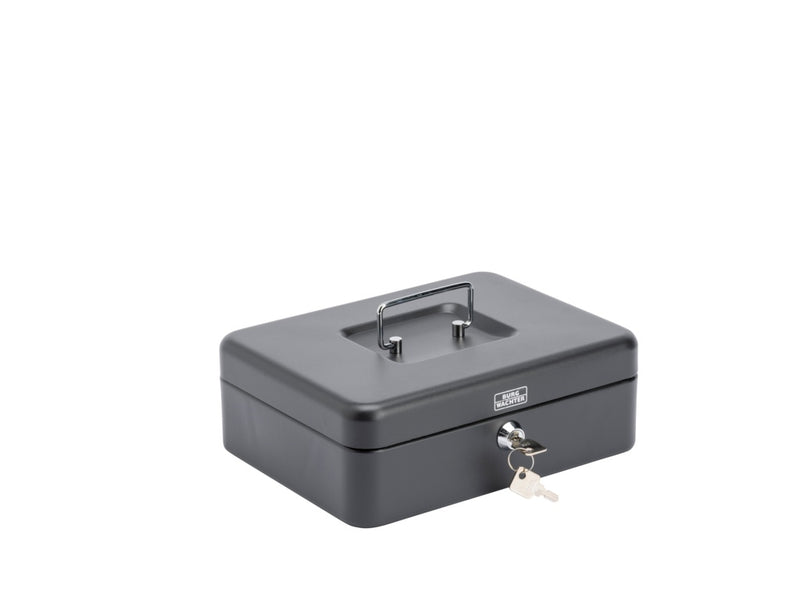 Sterling Cash Box With Coin Tray 10" Mixed Colours