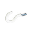 Securit White Plasic Covered Hooks Pack 3 50mm