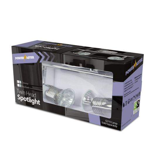 Powermaster Basic Twin Spot Bar Chrome