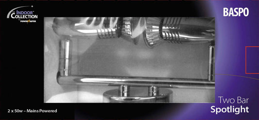 Powermaster Basic Twin Spot Bar Brushed