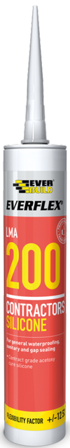 Everbuild Silicone 200 295ml Clear