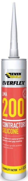 Everbuild Silicone 200 295ml Clear