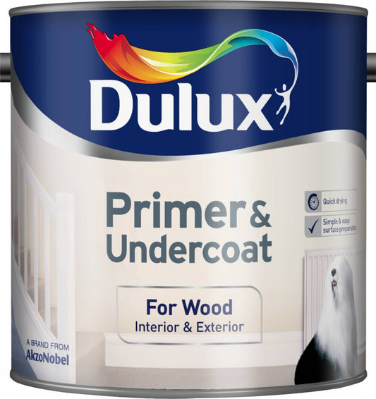 Dulux Primer & Undercoat For Wood 750ml