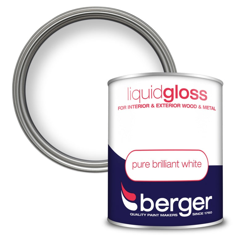 Berger Liquid Gloss 750ml Pure Brilliant White